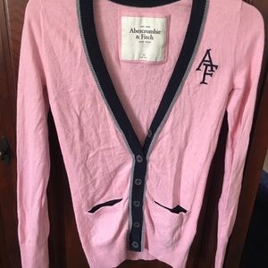 AF pink varsity sweater